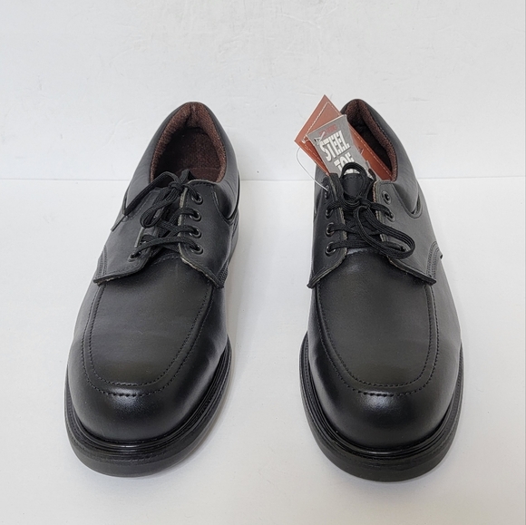 Red Wing Steel Toe Oxford Heavy Duty Work Shoes Black MENS SIZE 10 B Super Sole main image 7